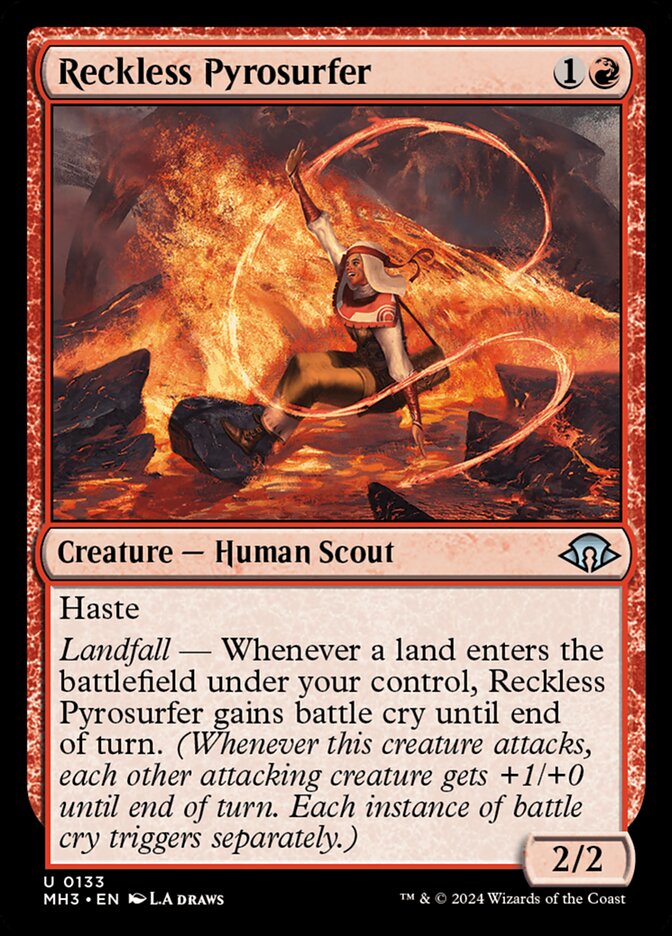 Reckless Pyrosurfer 133/319 (Modern Horizons 3)  - Foil