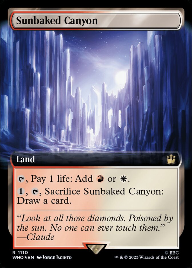 Sunbaked Canyon 1110/331 (Universes Beyond: Doctor Who)  - Extended Art Surge Foil