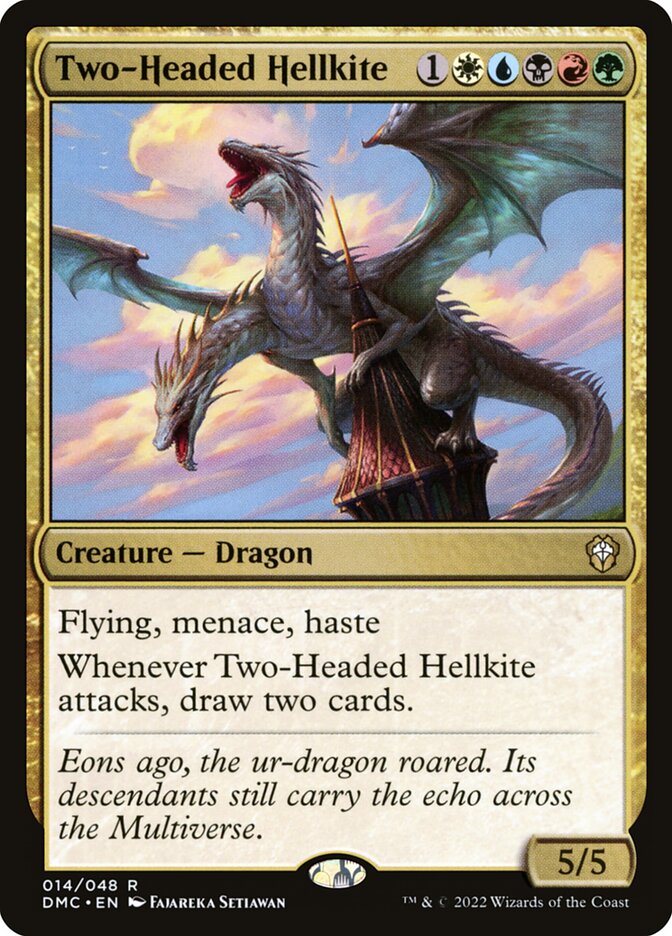 Two-Headed Hellkite 14/50 (Commander: Dominaria United) 