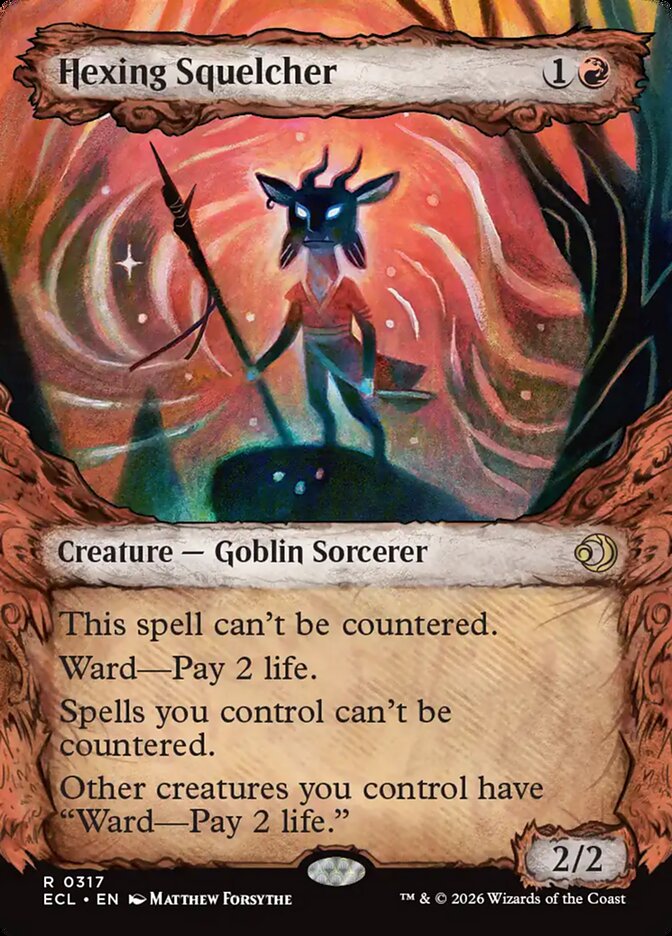 Hexing Squelcher  317 (Lorwyn Eclipsed)  - Showcase Foil