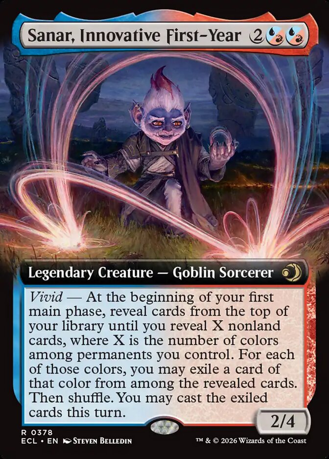 Sanar, Innovative First-Year  378 (Lorwyn Eclipsed)  - Extended Art Foil