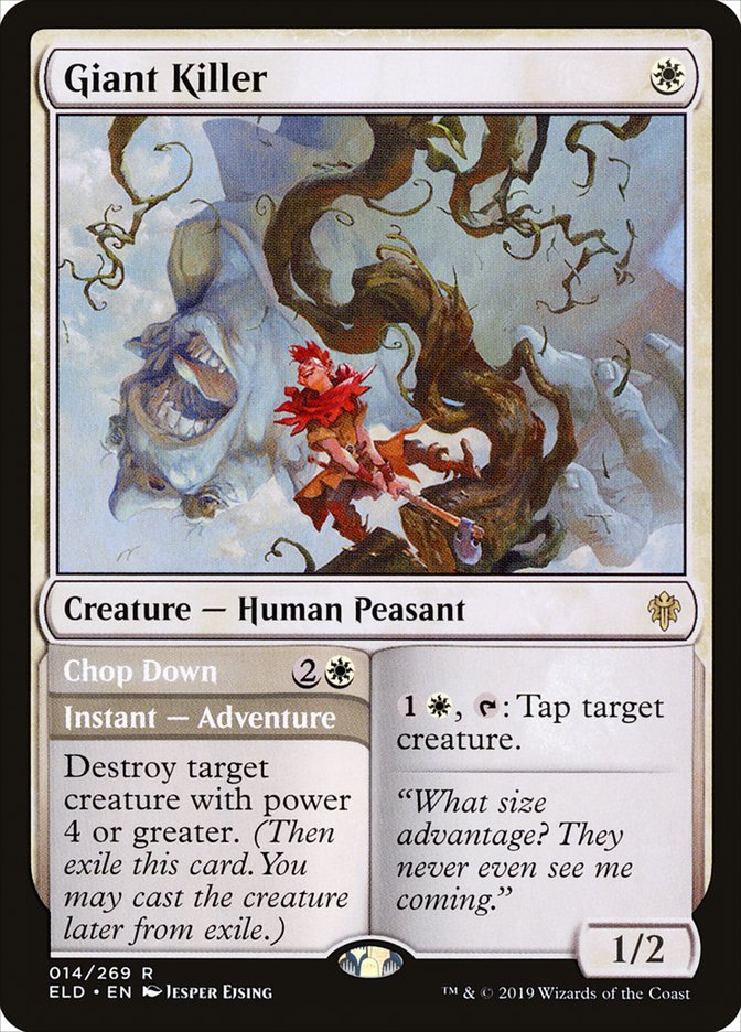 Giant Killer // Chop Down 14/269 (Throne of Eldraine)  - Foil