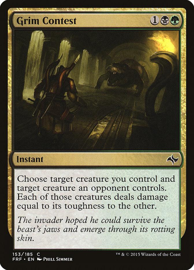 Grim Contest 153/185 (Fate Reforged)  - Foil