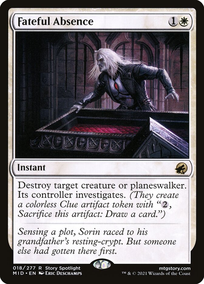 Fateful Absence 18/277 (Innistrad: Midnight Hunt) 