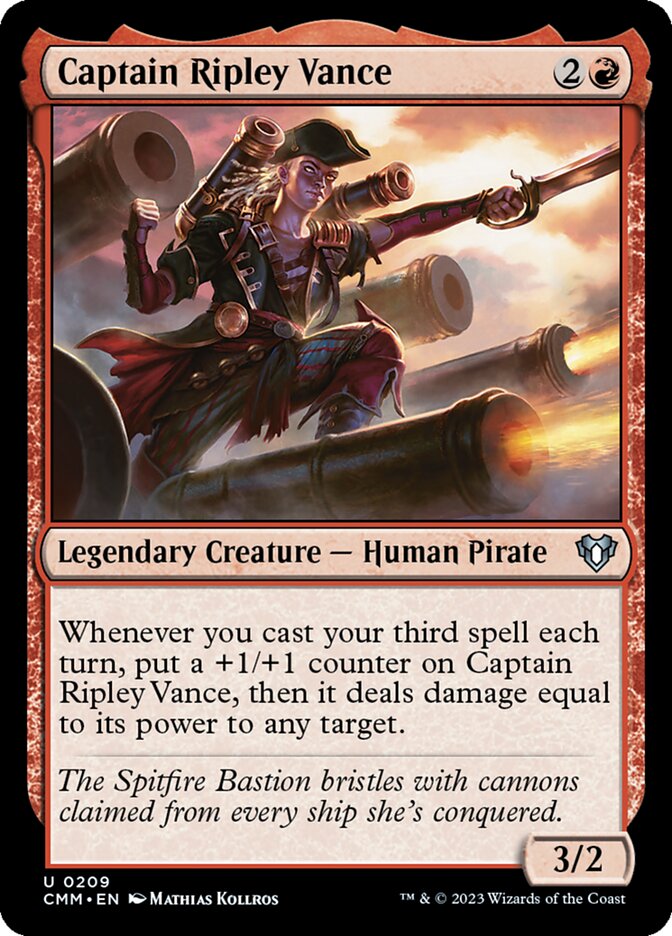 Captain Ripley Vance 209 (Commander Masters)  - Foil