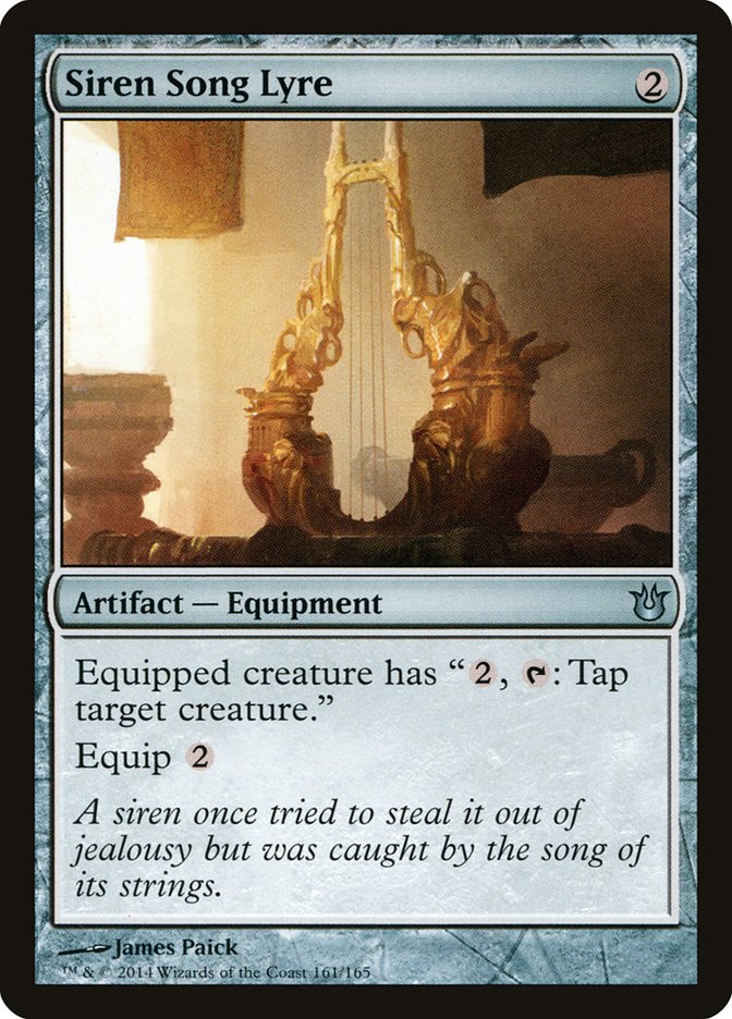 Siren Song Lyre 161/165 (Born of the Gods)  - Foil