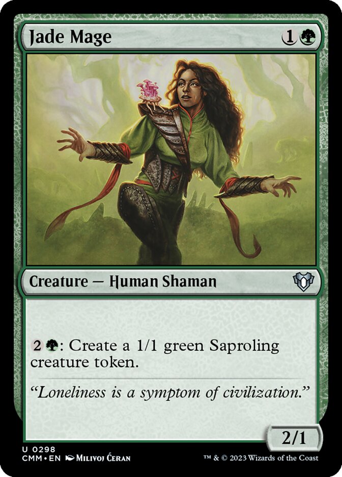 Jade Mage 298/451 (Commander Masters)  - Foil