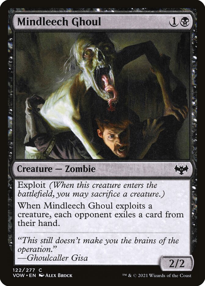 Mindleech Ghoul 122 (Innistrad: Crimson Vow)  - Foil