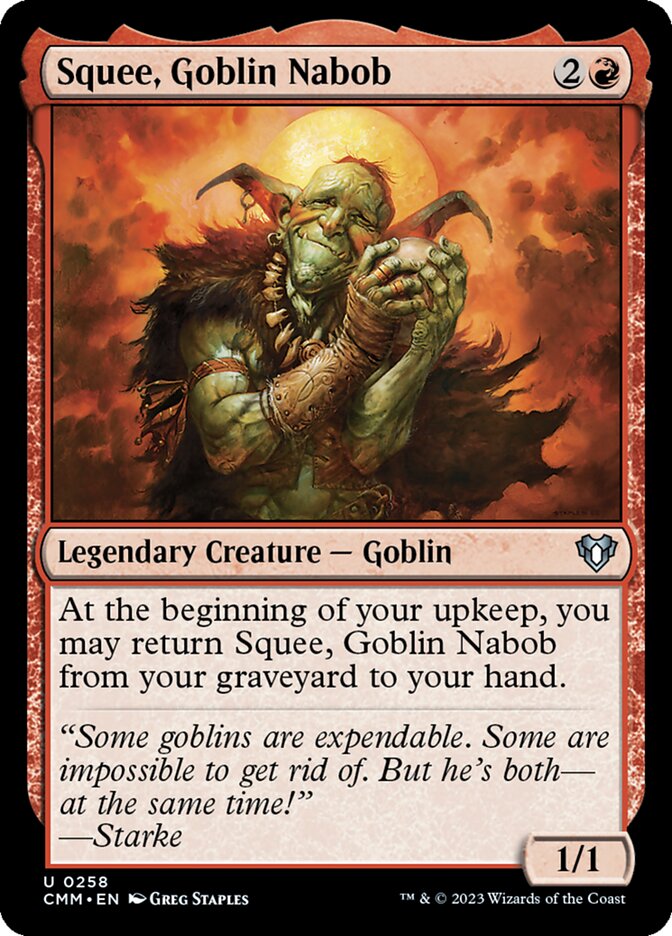 Squee, Goblin Nabob 258/451 (Commander Masters) 