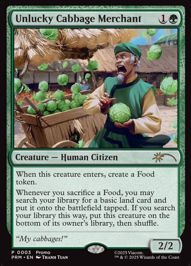 Unlucky Cabbage Merchant 15/1 (Unique and Miscellaneous Promos) 