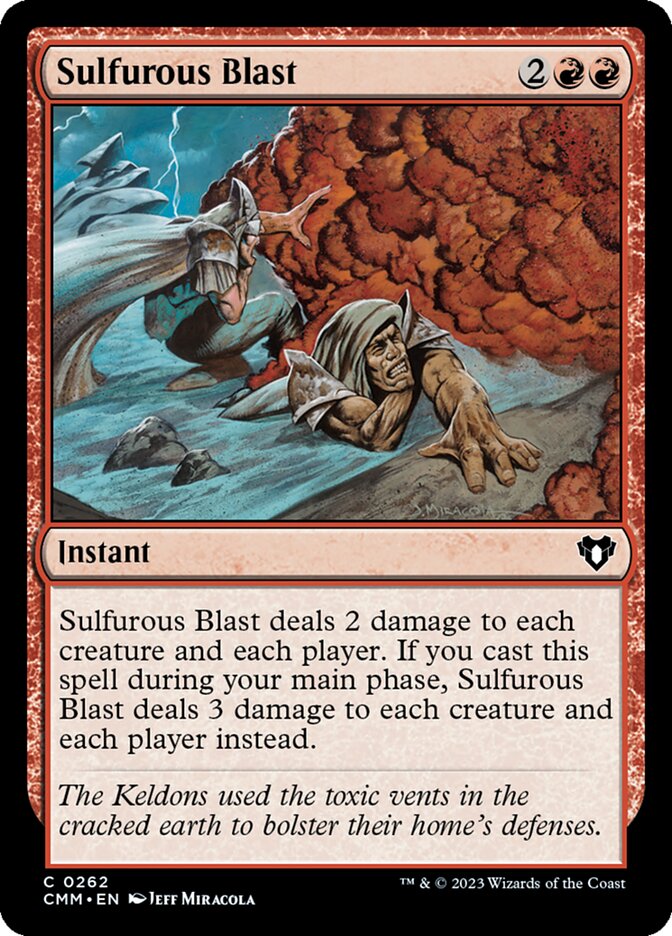 Sulfurous Blast 262/451 (Commander Masters) 