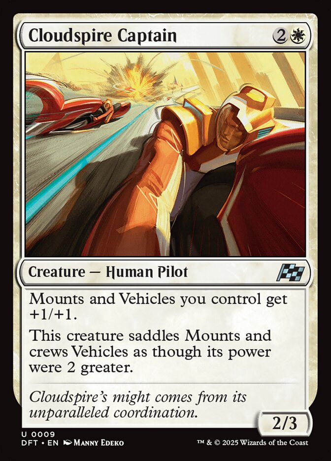 Cloudspire Captain 9 (Aetherdrift)  - Foil