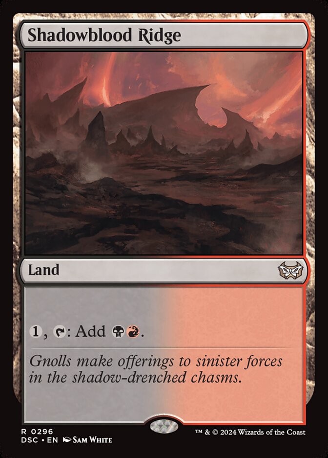 Shadowblood Ridge 296/40 (Commander: Duskmourn: House of Horror) 