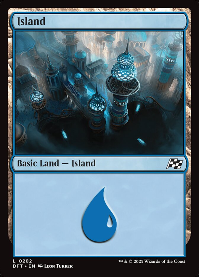 Island 0282 282 (Aetherdrift)  - Foil