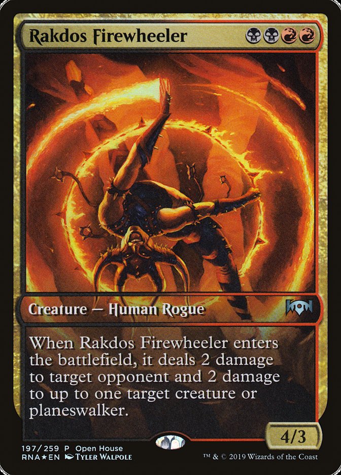 Rakdos Firewheeler 197 (Open House Promos)  - Foil