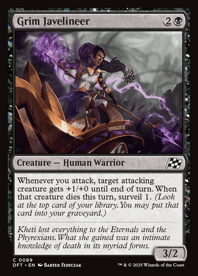 Grim Javelineer 89/291 (Aetherdrift)  - Foil