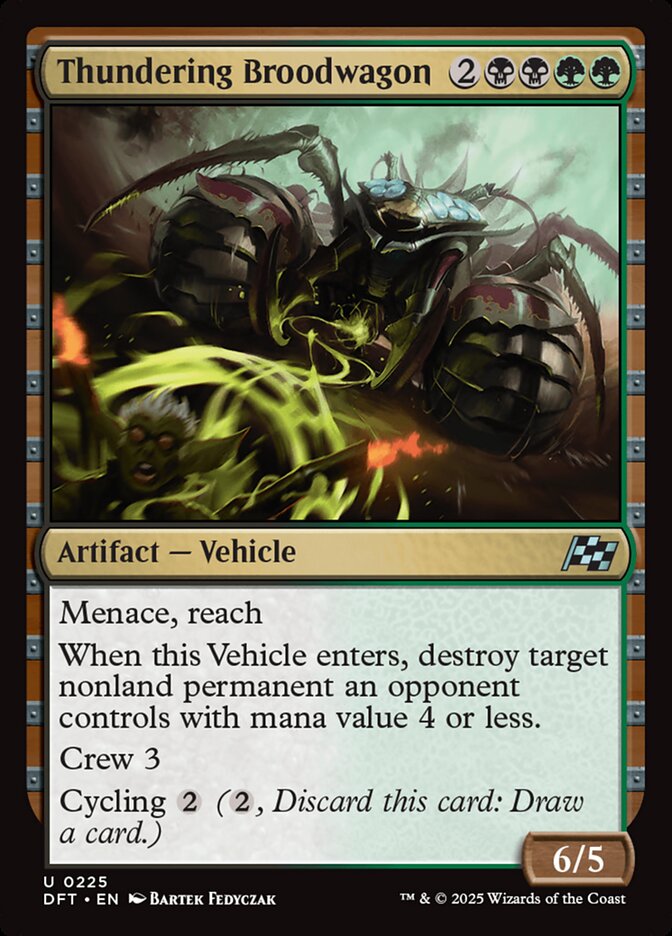 Thundering Broodwagon 225/291 (Aetherdrift)  - Foil