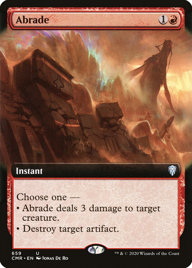Abrade 659 (Commander Legends)  - Extended Art
