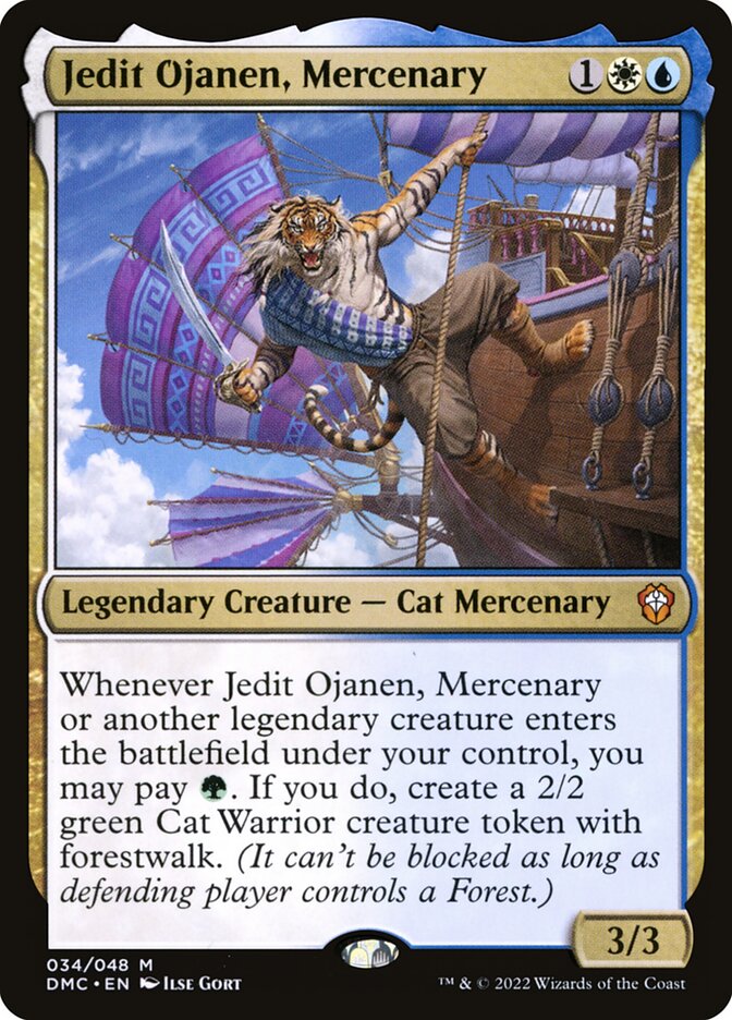 Jedit Ojanen, Mercenary 34 (Commander: Dominaria United)  - Foil