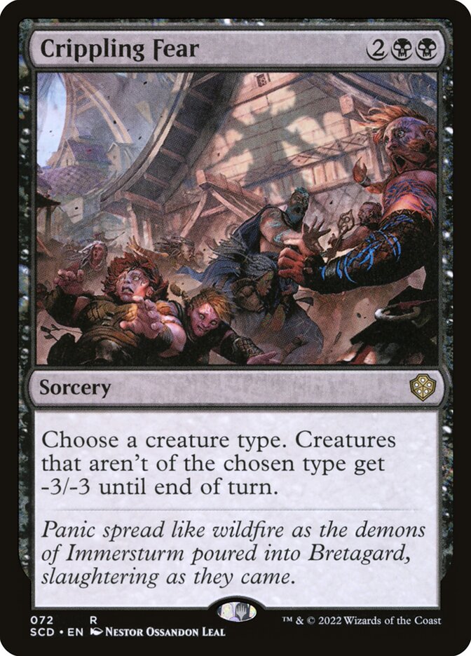 Crippling Fear 72/352 (Starter Commander Decks) 