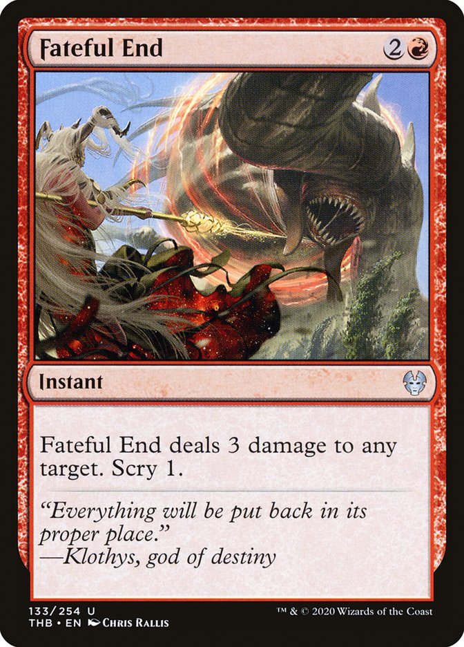 Fateful End 133/254 (Theros Beyond Death)  - Foil