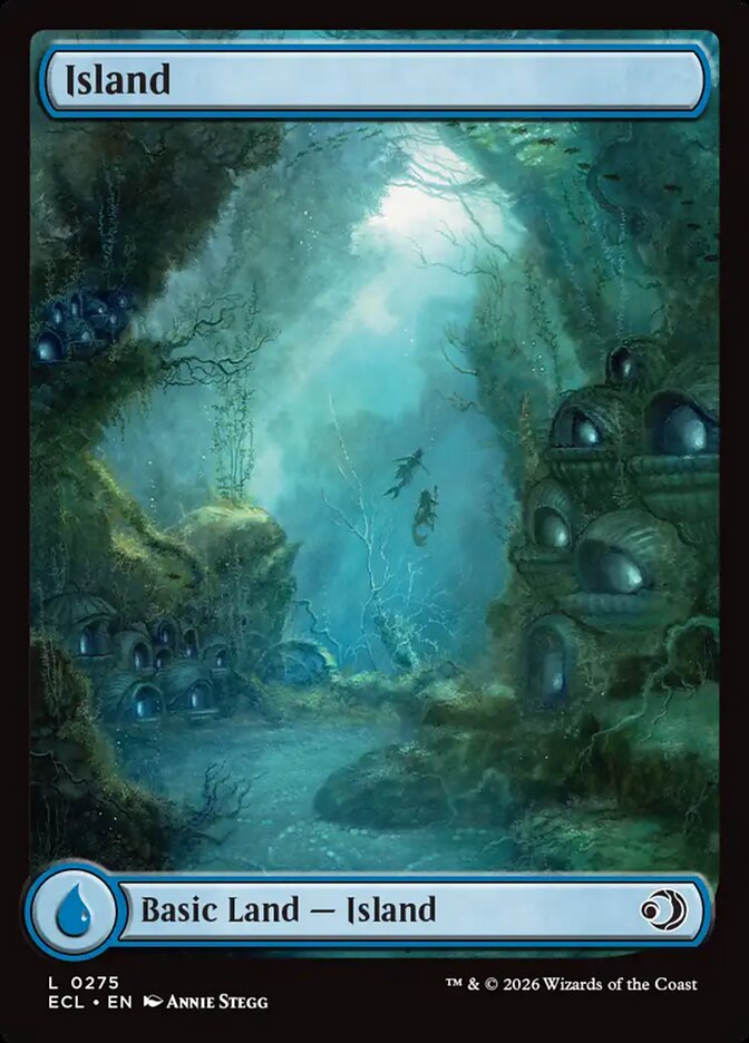 Island 0275 275 (Lorwyn Eclipsed)  - Full Art Foil