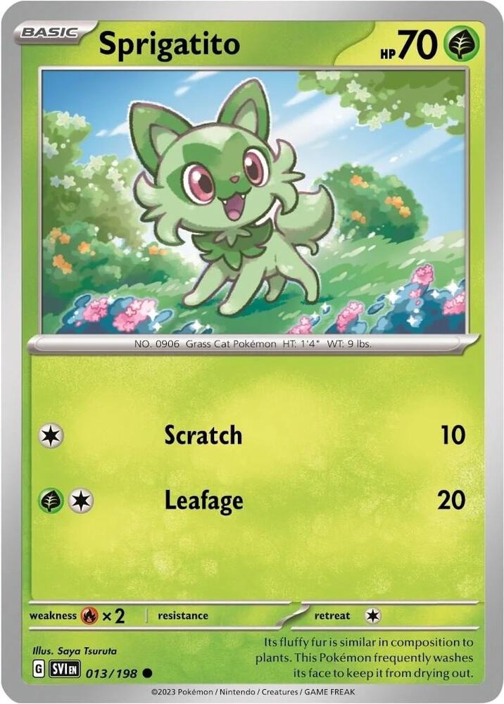 Sprigatito 013/198 (Miscellaneous Cards & Products)  - Mirage Holofoil