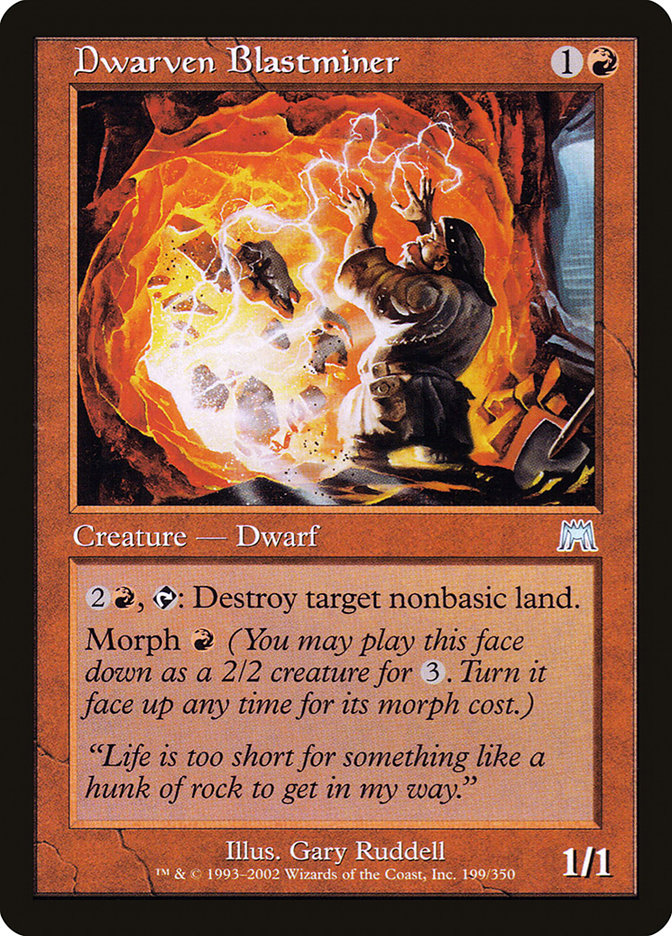 Dwarven Blastminer 199/350 (Onslaught)  - Foil