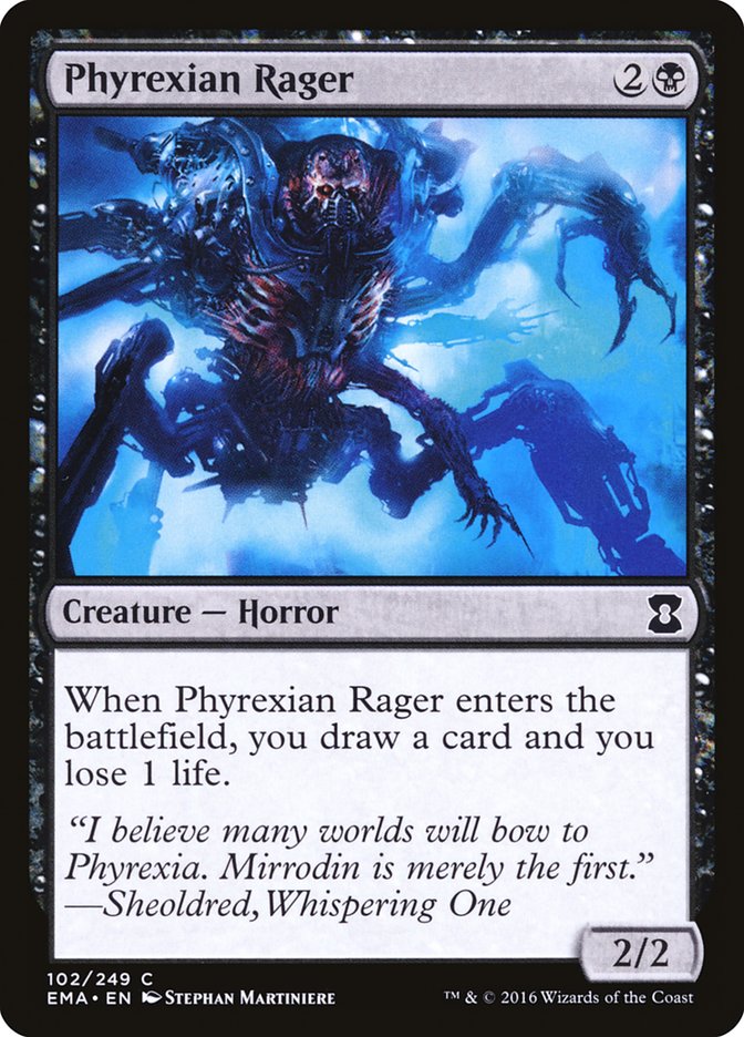 Phyrexian Rager 102/249 (Eternal Masters)  - Foil