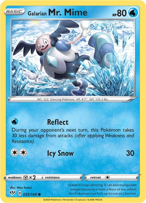 Galarian Mr. Mime 035/189 (SWSH03: Darkness Ablaze) 