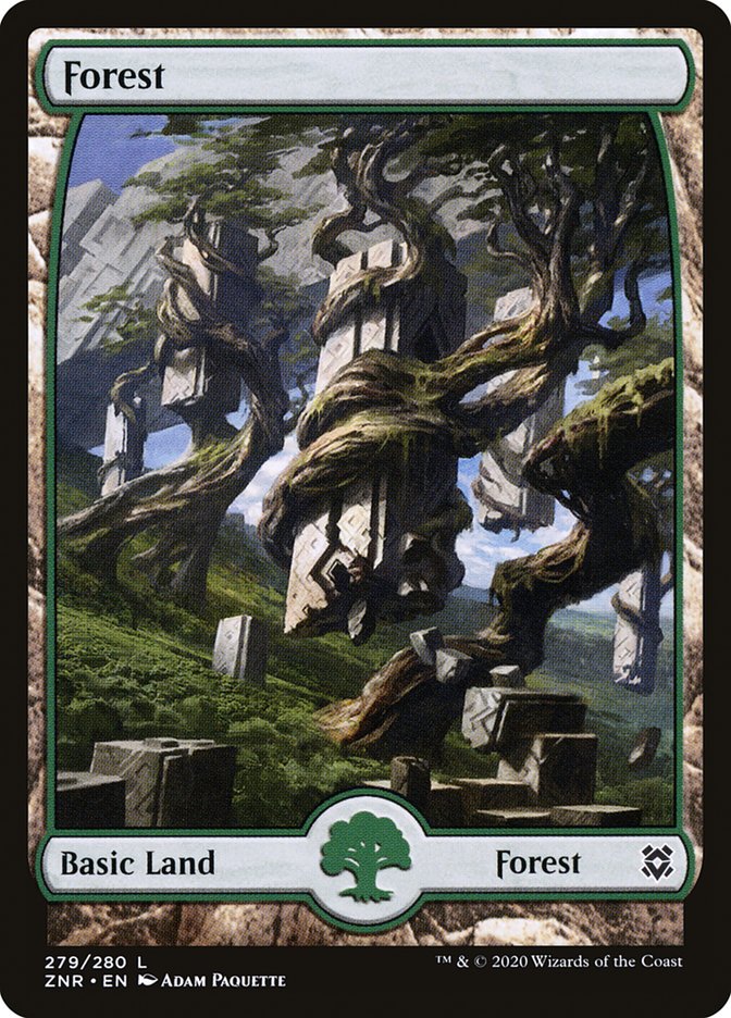 Forest 279 (Zendikar Rising)  - Full Art