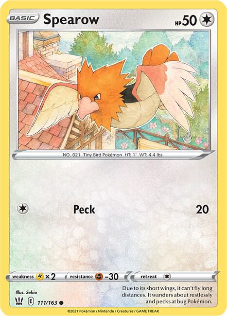 Spearow 111/163 (SWSH05: Battle Styles) 