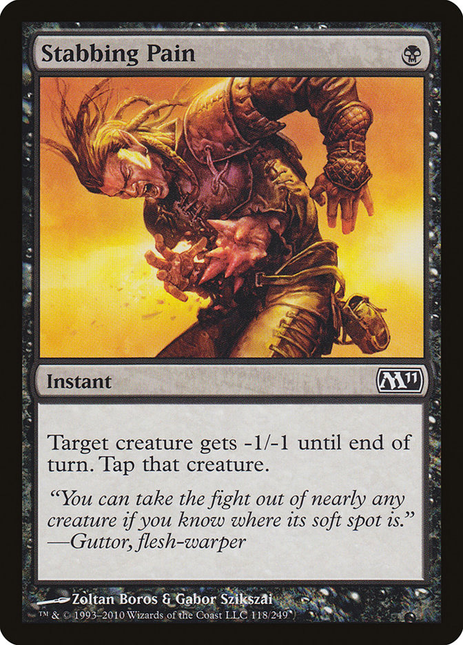 Stabbing Pain 118/249 (Magic 2011 (M11)) 