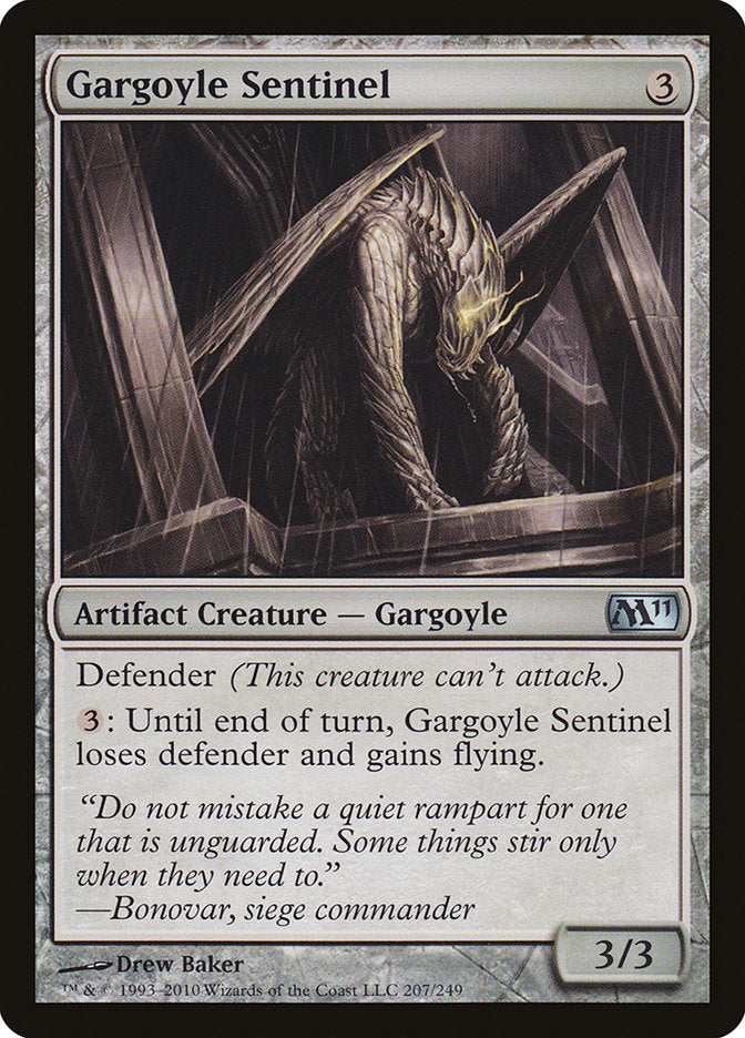 Gargoyle Sentinel 207/249 (Magic 2011 (M11))  - Foil