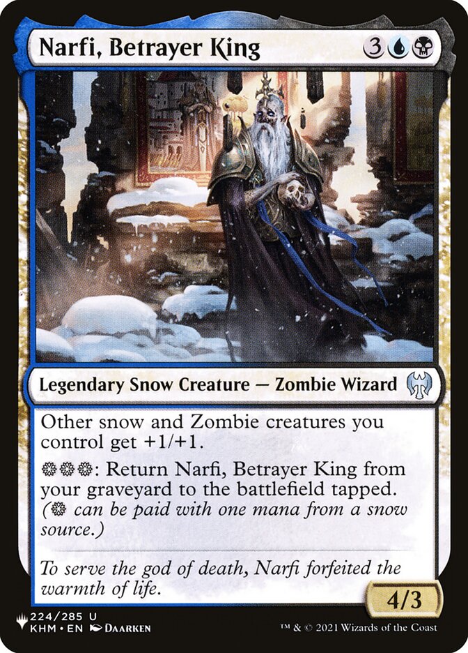 Narfi, Betrayer King KHM-224/5075 (The List Reprints) 