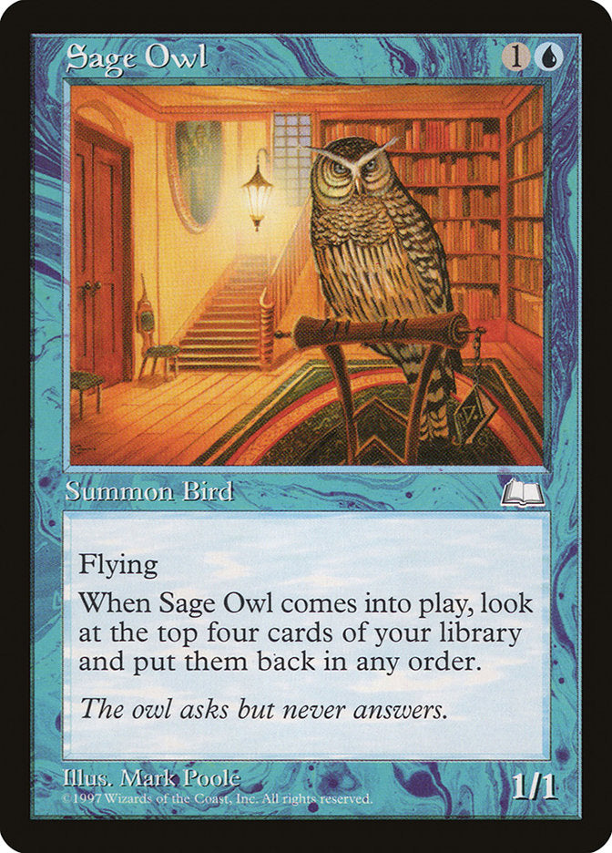 Sage Owl 52/167 (Weatherlight) 