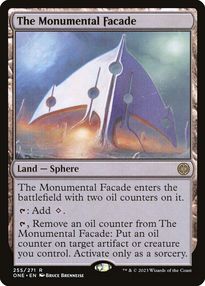 The Monumental Facade 255 (Phyrexia: All Will Be One)  - Foil
