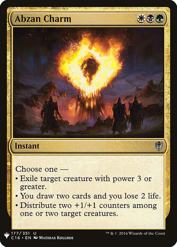 Abzan Charm C16-177/5075 (The List Reprints) 