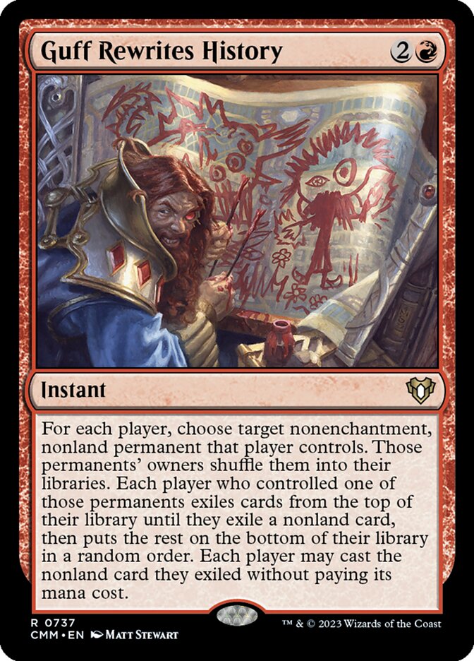 Guff Rewrites History 737/451 (Commander Masters) 