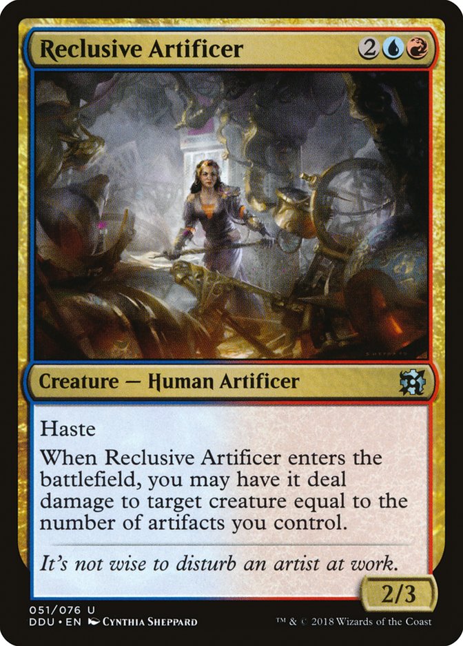 Reclusive Artificer 51/76 (Duel Decks: Elves vs. Inventors) 