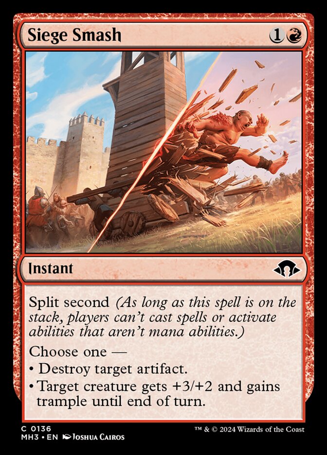 Siege Smash 136/319 (Modern Horizons 3)  - Foil