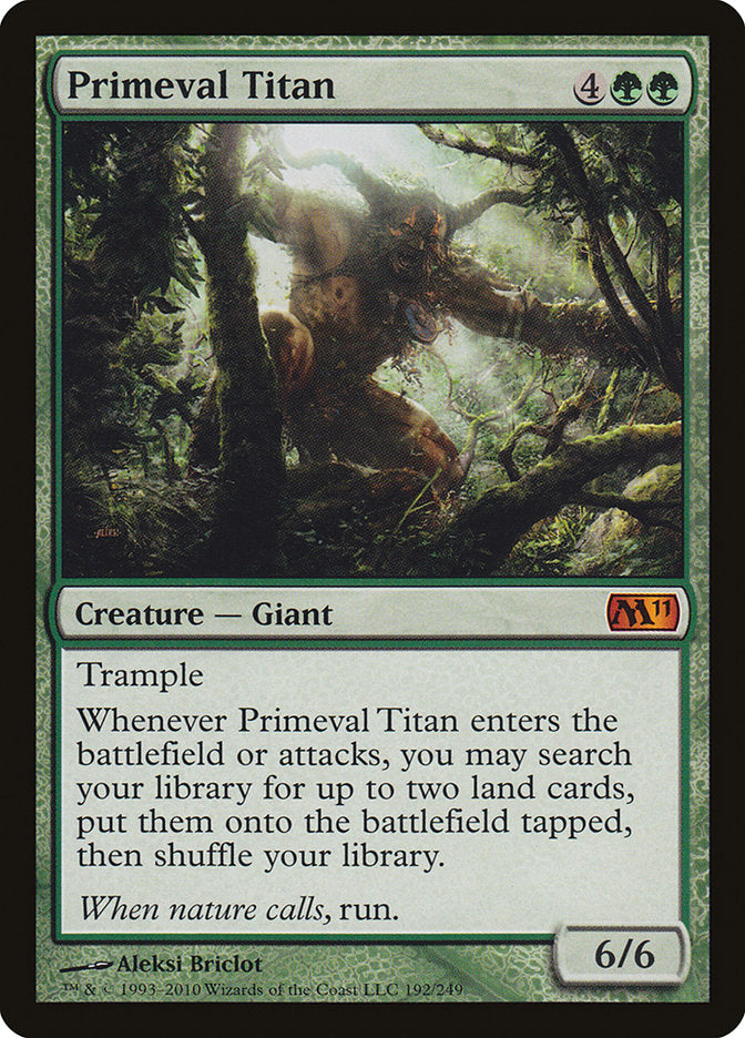 Primeval Titan 192/249 (Magic 2011 (M11))  - Foil