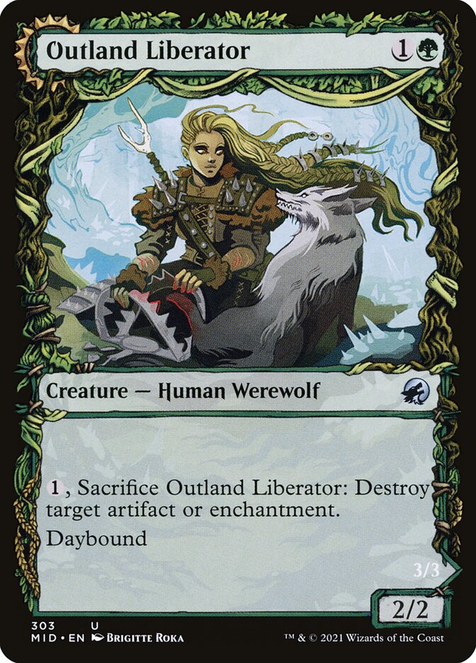 Outland Liberator // Frenzied Trapbreaker 303 (Innistrad: Midnight Hunt)  - Foil