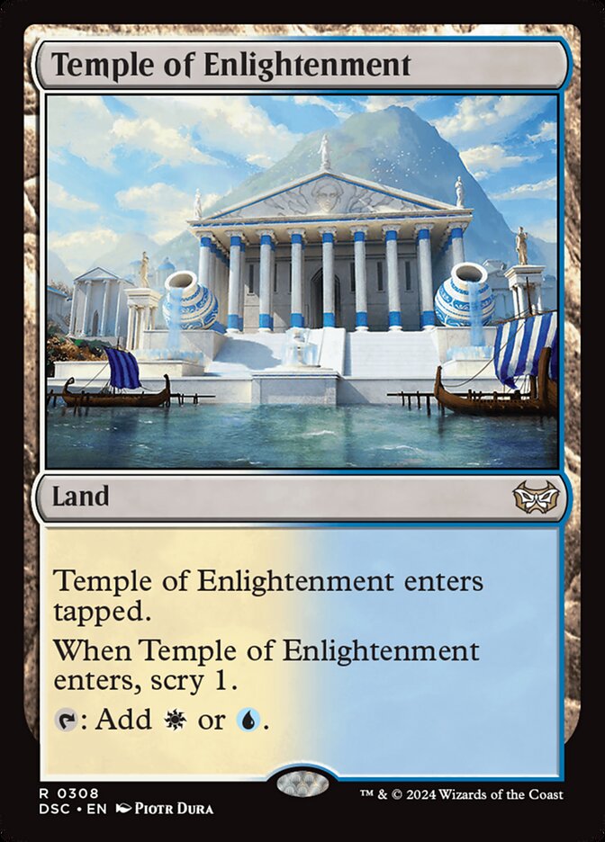 Temple of Enlightenment 308/40 (Commander: Duskmourn: House of Horror) 