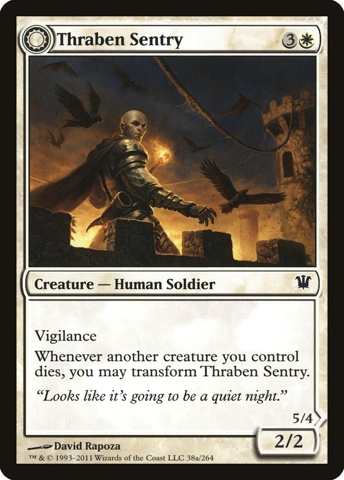 Thraben Sentry // Thraben Militia 38/264 (Innistrad)  - Foil