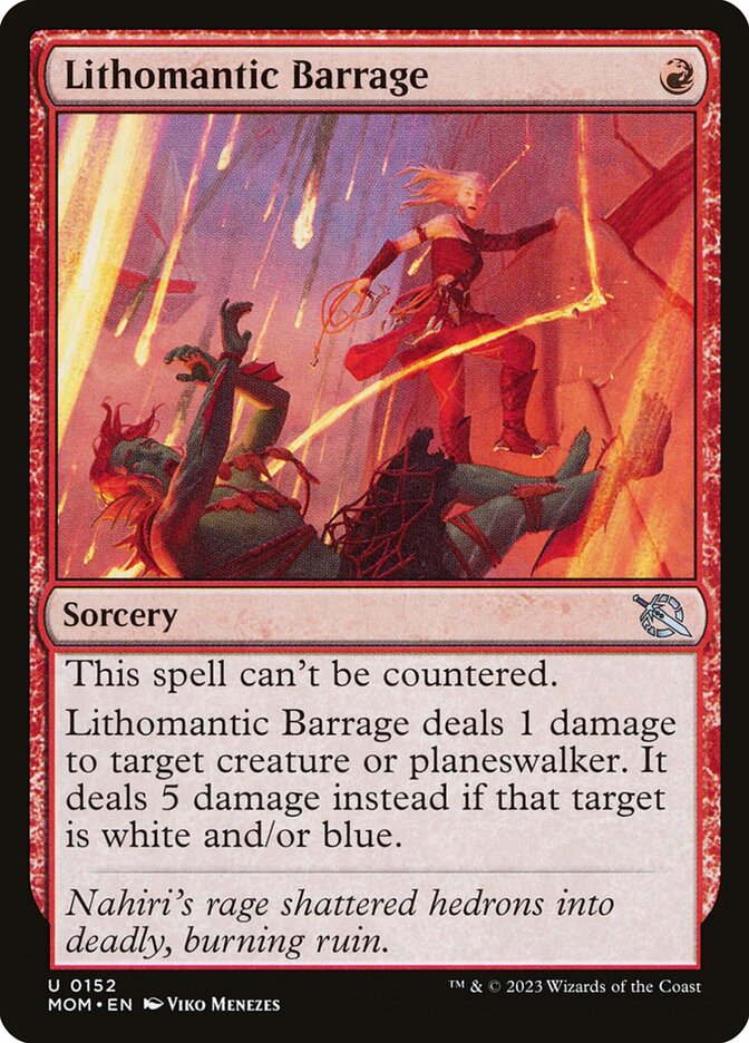 Lithomantic Barrage 152 (March of the Machine) 