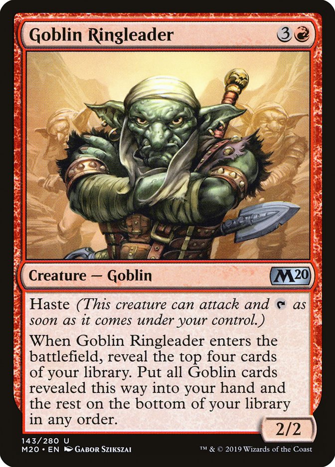 Goblin Ringleader 143/280 (Core Set 2020)  - Foil