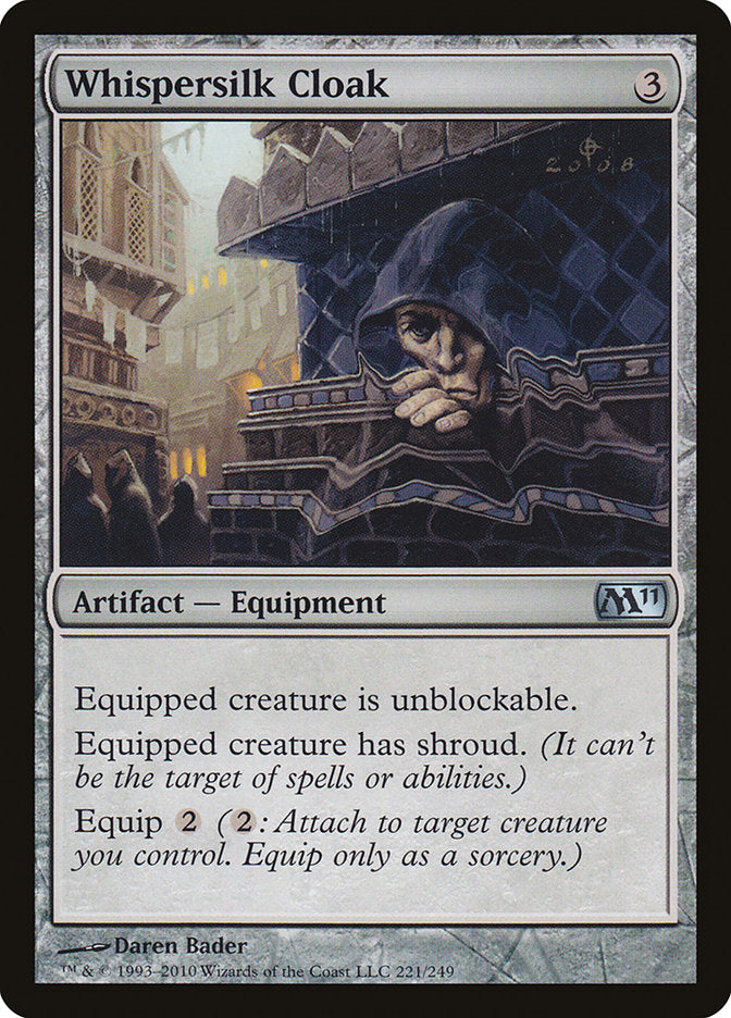 Whispersilk Cloak 221/249 (Magic 2011 (M11)) 