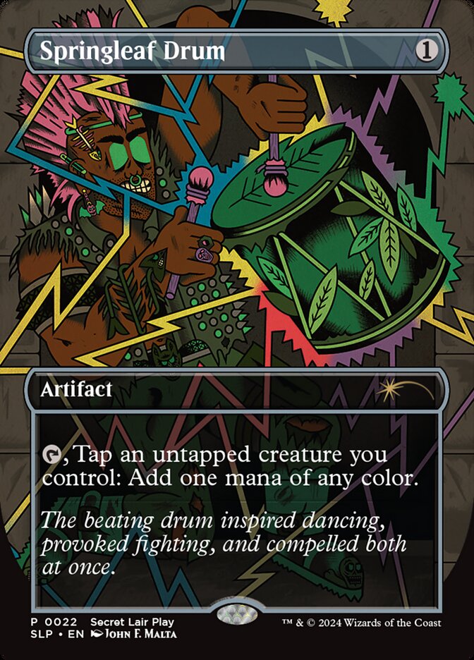 Springleaf Drum 22/50 (Secret Lair Showdown)  - Borderless