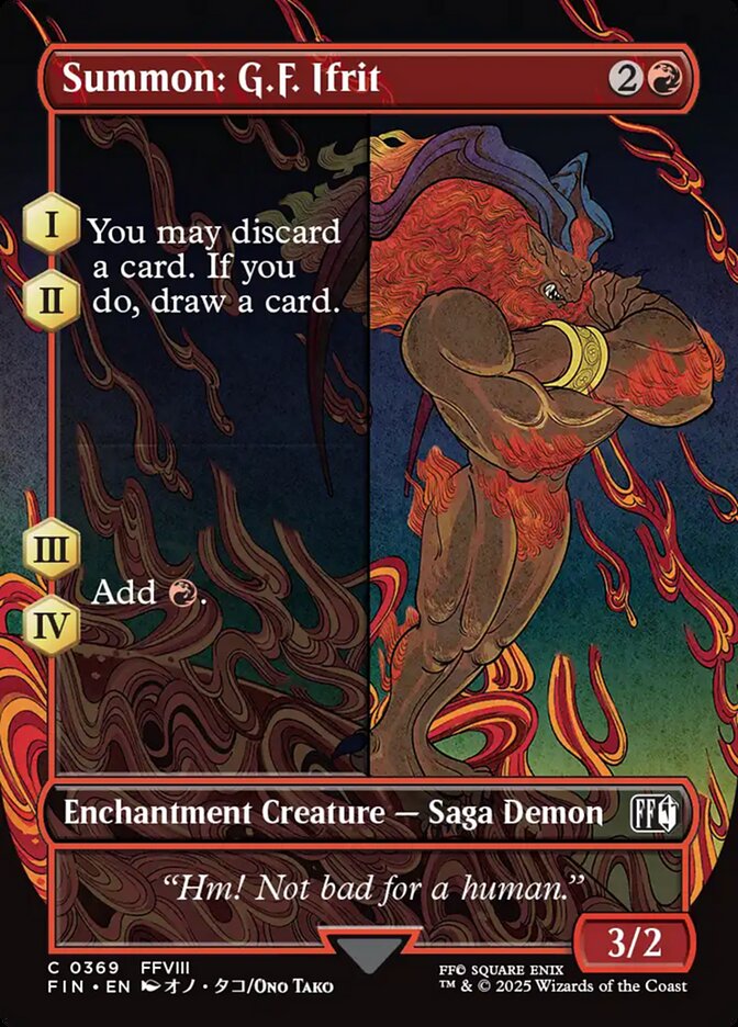 Summon: G.F. Ifrit 369/309 (FINAL FANTASY)  - Borderless Foil